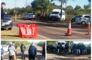 Cortan la Ruta 12 porque no les permiten pasar a Corrientes con el permiso de circulación nacional